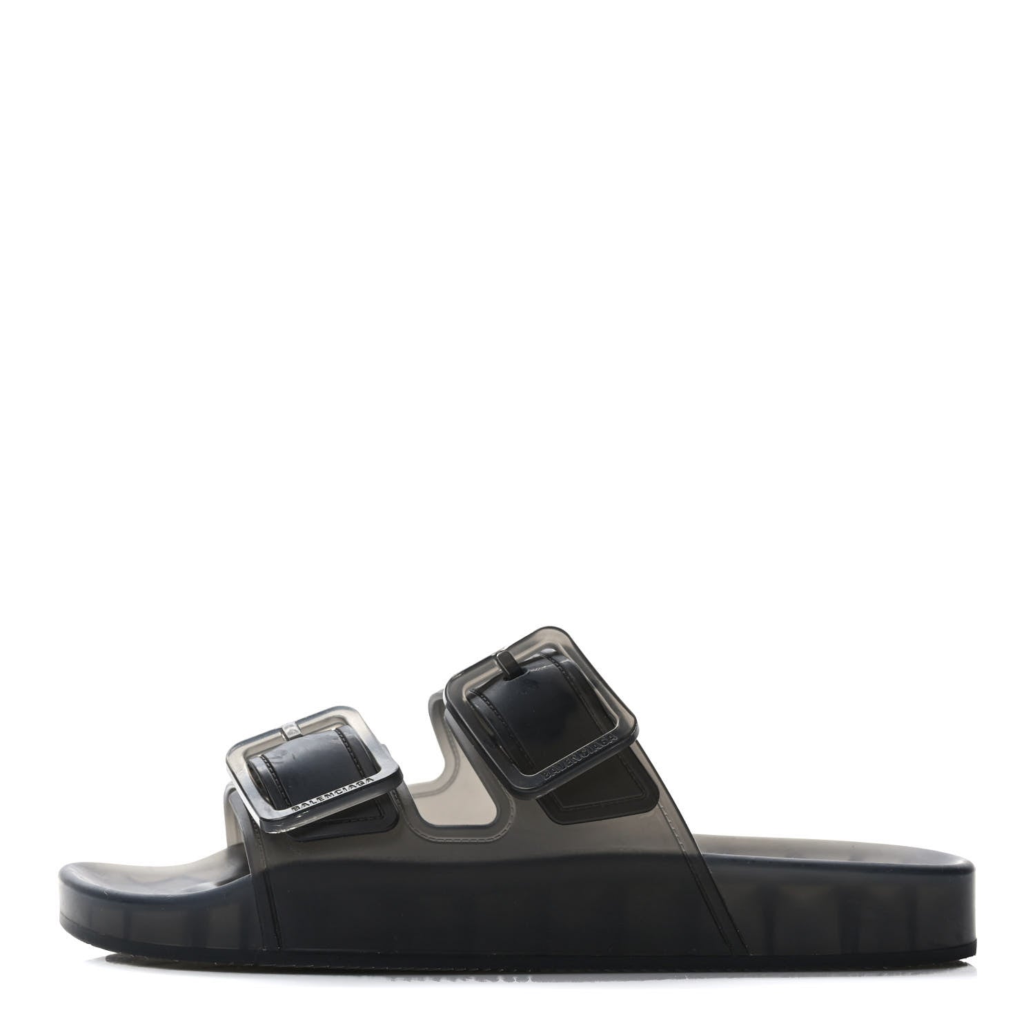 Balenciaga Technical Polyurethane Mallorca Slide Sandals 39 Black 1 of 6