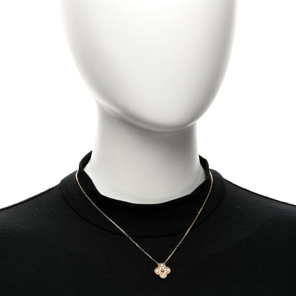 Van Cleef & Arpels 18K Yellow Gold Diamond Vintage Alhambra Pendant Necklace 2 of 6