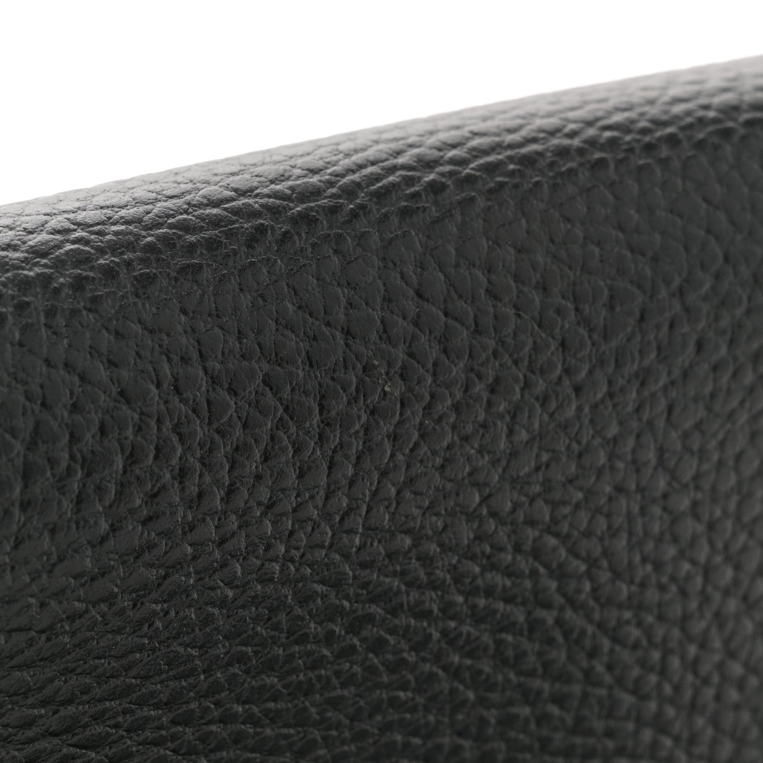 Gucci Dollar Calfskin Enamel Monochrome Mini GG Marmont Chain Wallet Black 10 of 11