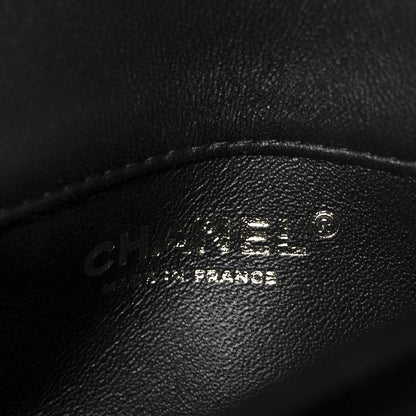 Chanel Lambskin Quilted Wood Mini Coco Handle Flap Black 6 of 12