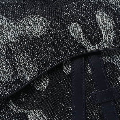 Christian Dior X Peter Doig Denim Camouflage Saddle Bag 8 of 10