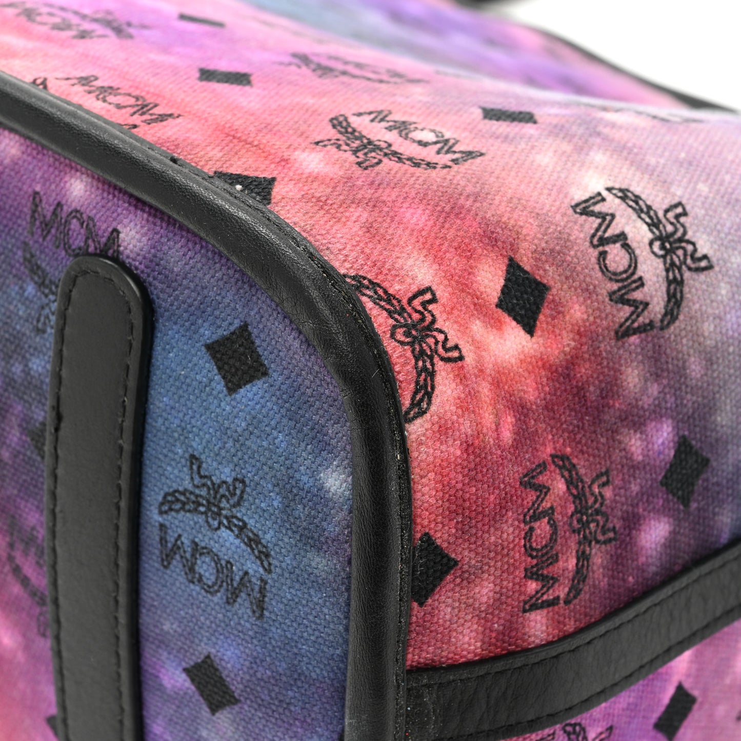 Metallic Galaxy Visetos Medium Project Reversible Shopper Tote Black Multicolor