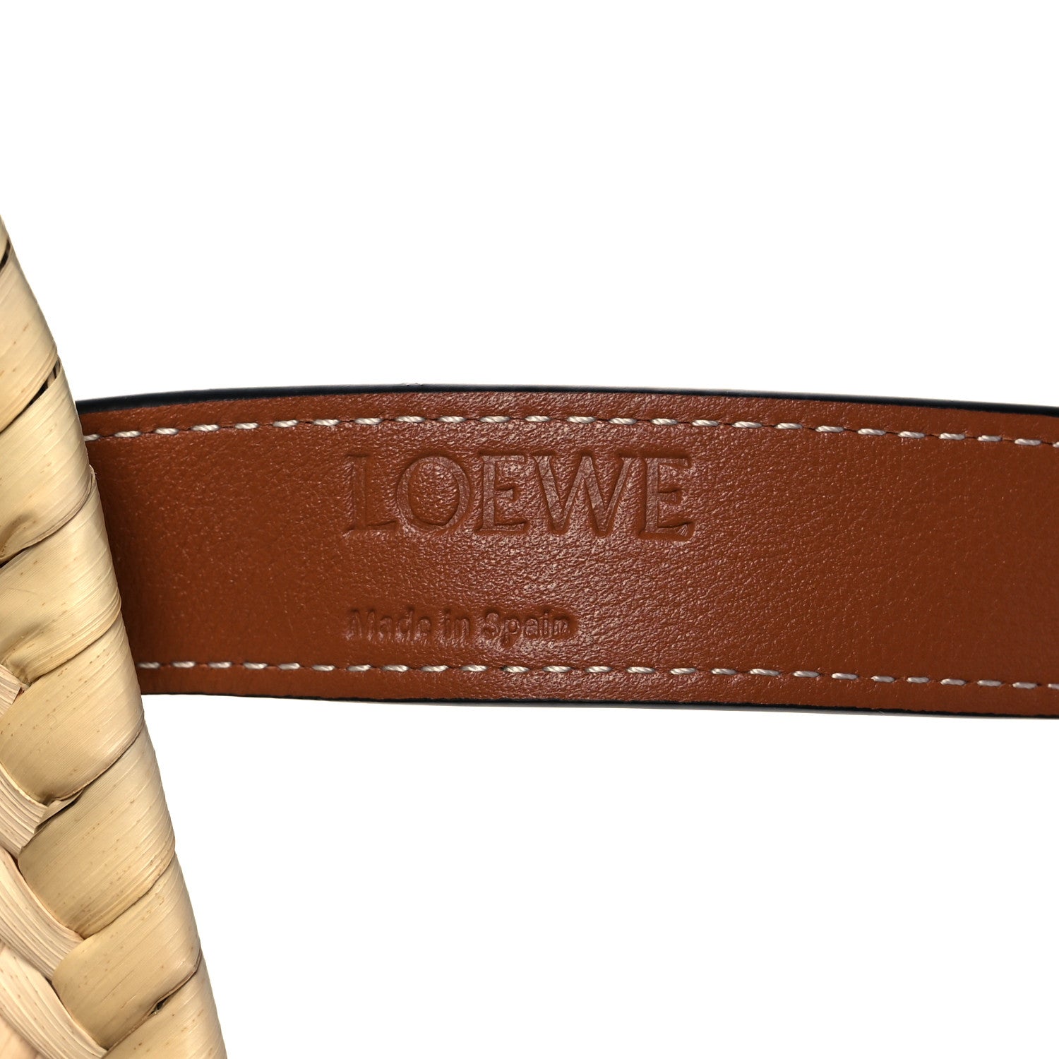 Loewe Raffia Large Basket Tote Bag Natural Tan 6 of 10
