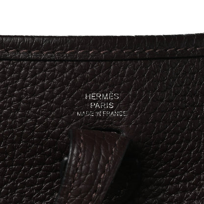 Hermes Taurillon Clemence Allegro Evelyne TPM Havane Rose Confetti White 6 of 11