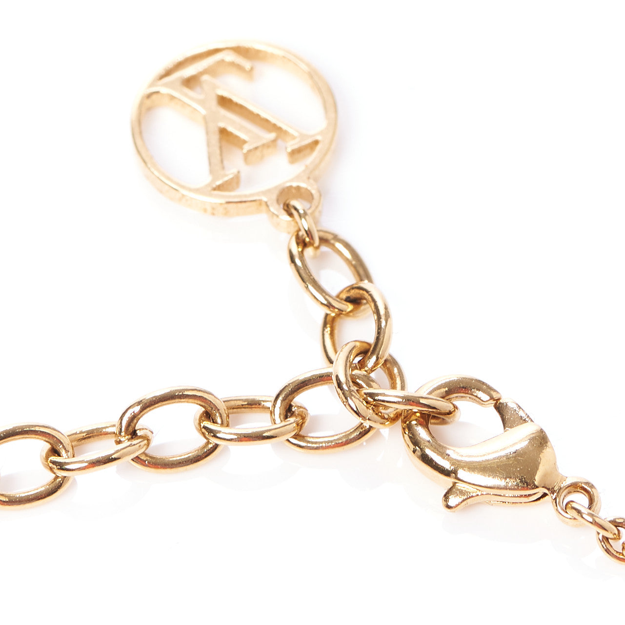 Louis Vuitton Metal L To V Bracelet Gold Silver 3 of 6