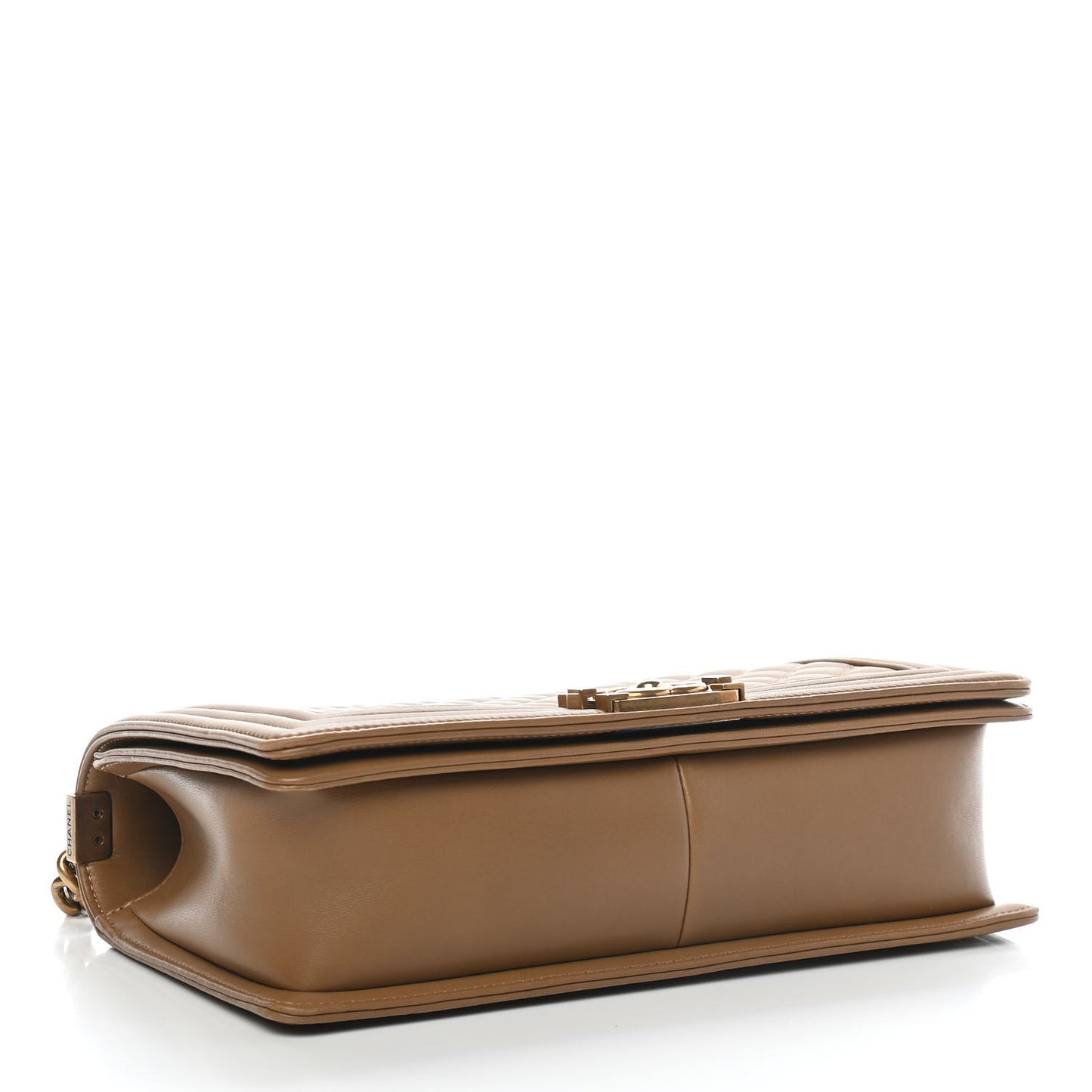 Lambskin Quilted New Medium Boy Flap Beige