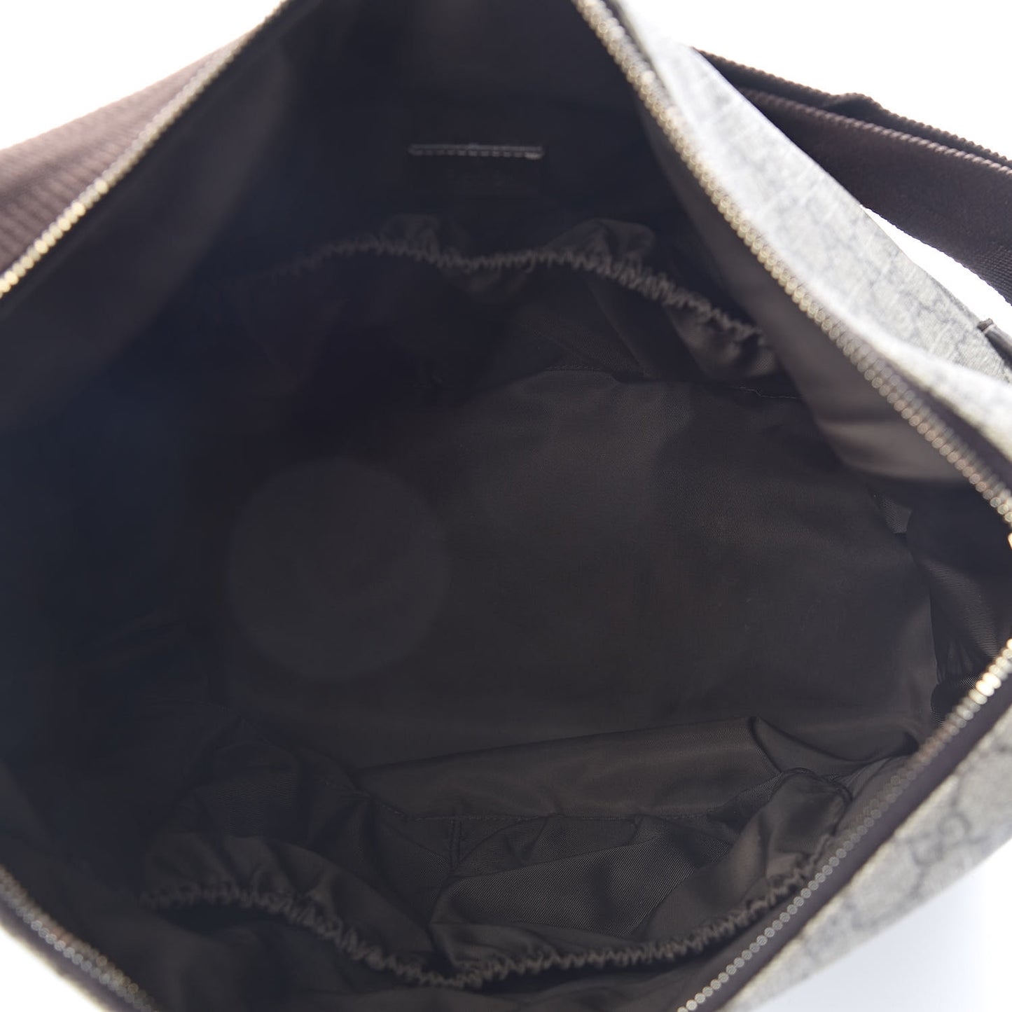 GG Plus Monogram Diaper Messenger Bag Dark Brown