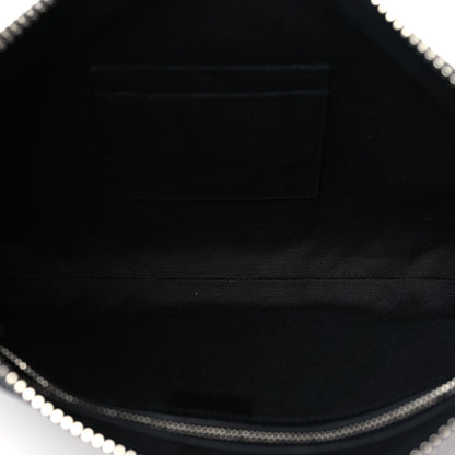 Gucci Soft GG Supreme Monogram Appia Calfskin Web East West Messenger Bag Black Grey 5 of 9