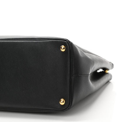 Prada Saffiano Large Galleria Double Zip Tote Black 10 of 10
