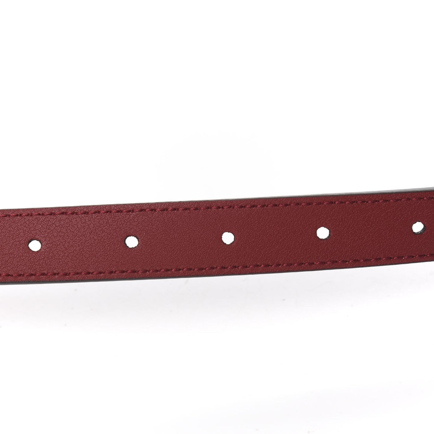 Plutone Calfskin Double G 20mm Belt 70 28 New Cherry Red