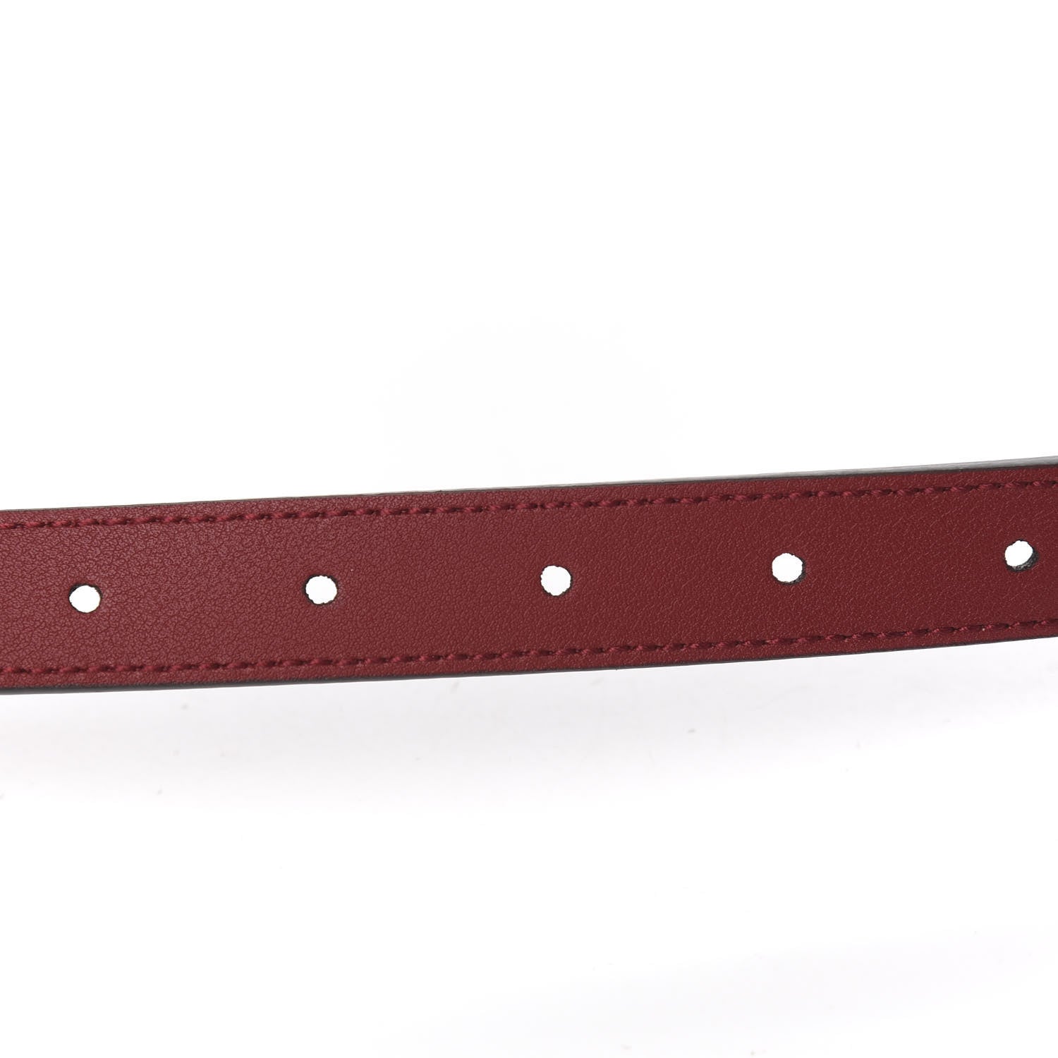 Gucci Plutone Calfskin Double G 20mm Belt 70 28 New Cherry Red 5 of 6