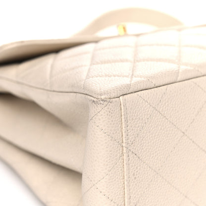 Chanel Caviar Quilted Shoulder Bag White 9 of 15