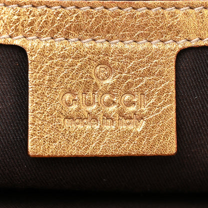 Gucci Metallic Guccissima Web Hobo Bronze 6 of 11