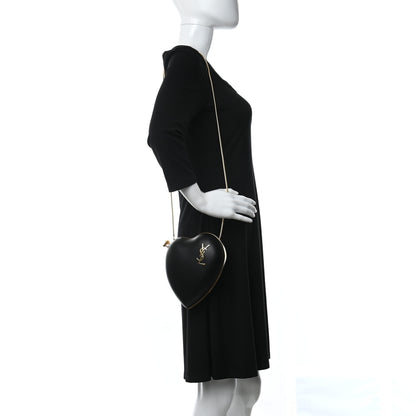 Saint Laurent Calfskin Monogram Love Box Bag Black 2 of 9
