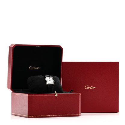 Cartier Stainless Steel Calfskin 22mm Must de Cartier Tank Quartz Watch 5 of 5
