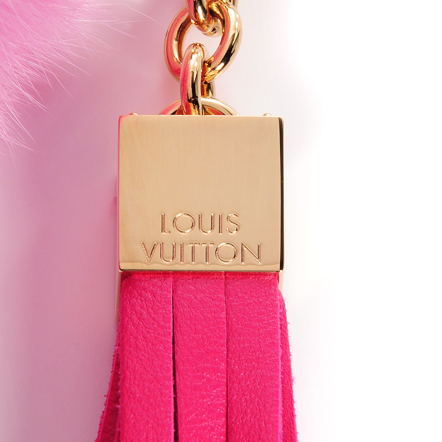 Fox Fur Foxy Bag Charm Rose