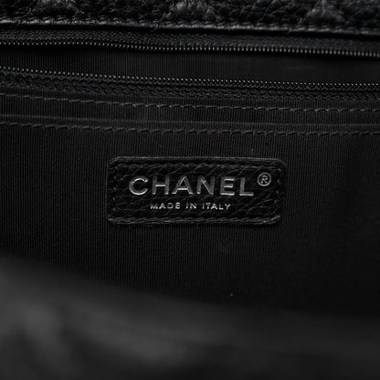 Chanel Calfskin Quilted Small XXL Travel Flap Bag Black 6 of 9