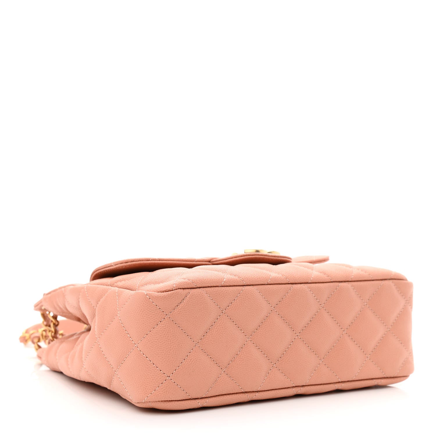 Chanel Caviar Quilted Wavy CC Hobo Beige 4 of 11