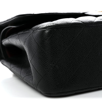 Chanel Caviar Quilted Jumbo Double Flap Black 9 of 11