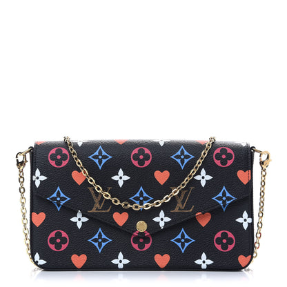 Louis Vuitton Game On Felicie Chain Wallet Black 3 of 11