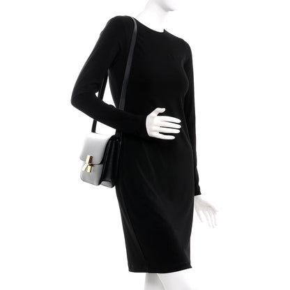 Celine Box Calfskin Medium Classic Box Flap Bag Black 2 of 13