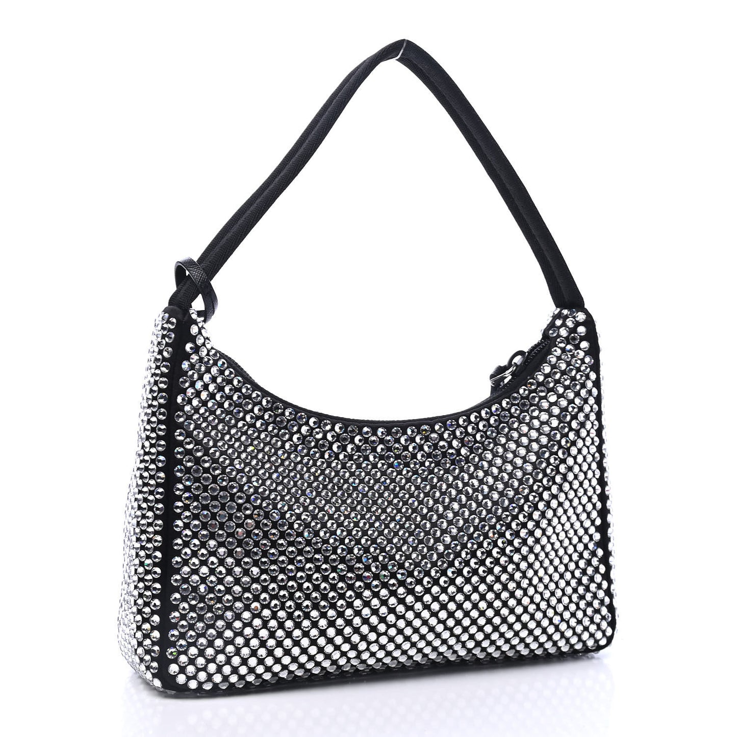 Satin Crystal Mini Re-Edition 2000 Bag Cristal