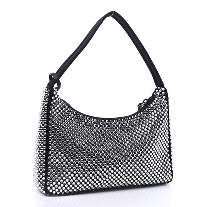 Prada Satin Crystal Mini Re-Edition 2000 Bag Cristal 2 of 4