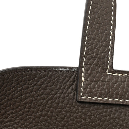 Hermes Taurillon Clemence Halzan 31 Etoupe 11 of 12