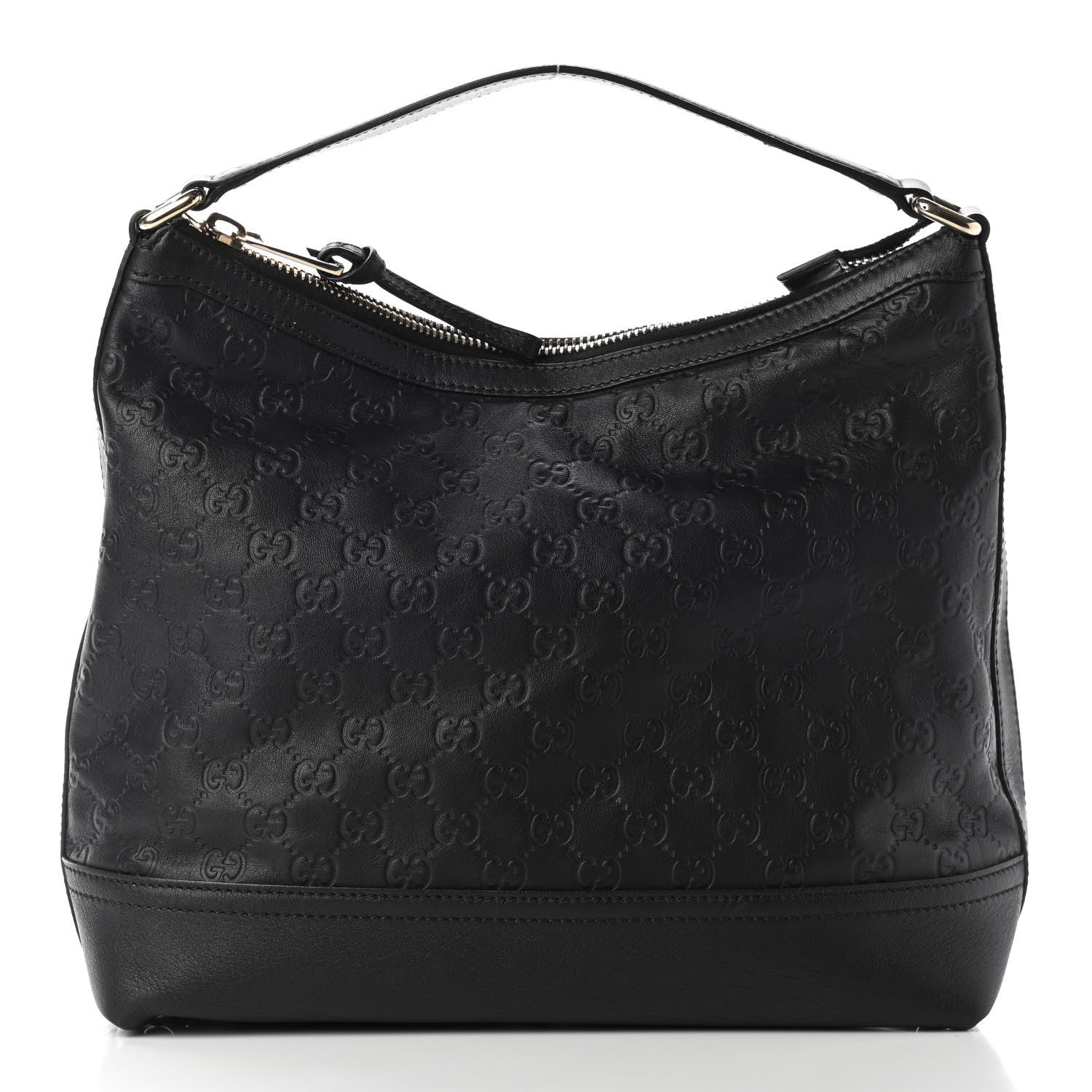 Gucci Guccissima Hobo Shoulder Bag Black 1 of 9