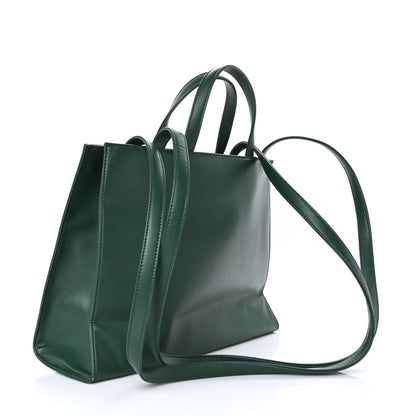 Telfar Vegan Leather Medium Shopping Bag Dark Olive 3 of 8