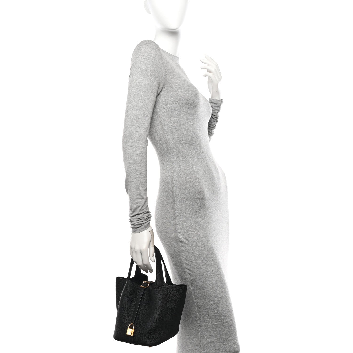 Hermes Taurillon Clemence Picotin Lock 18 PM Black 2 of 11