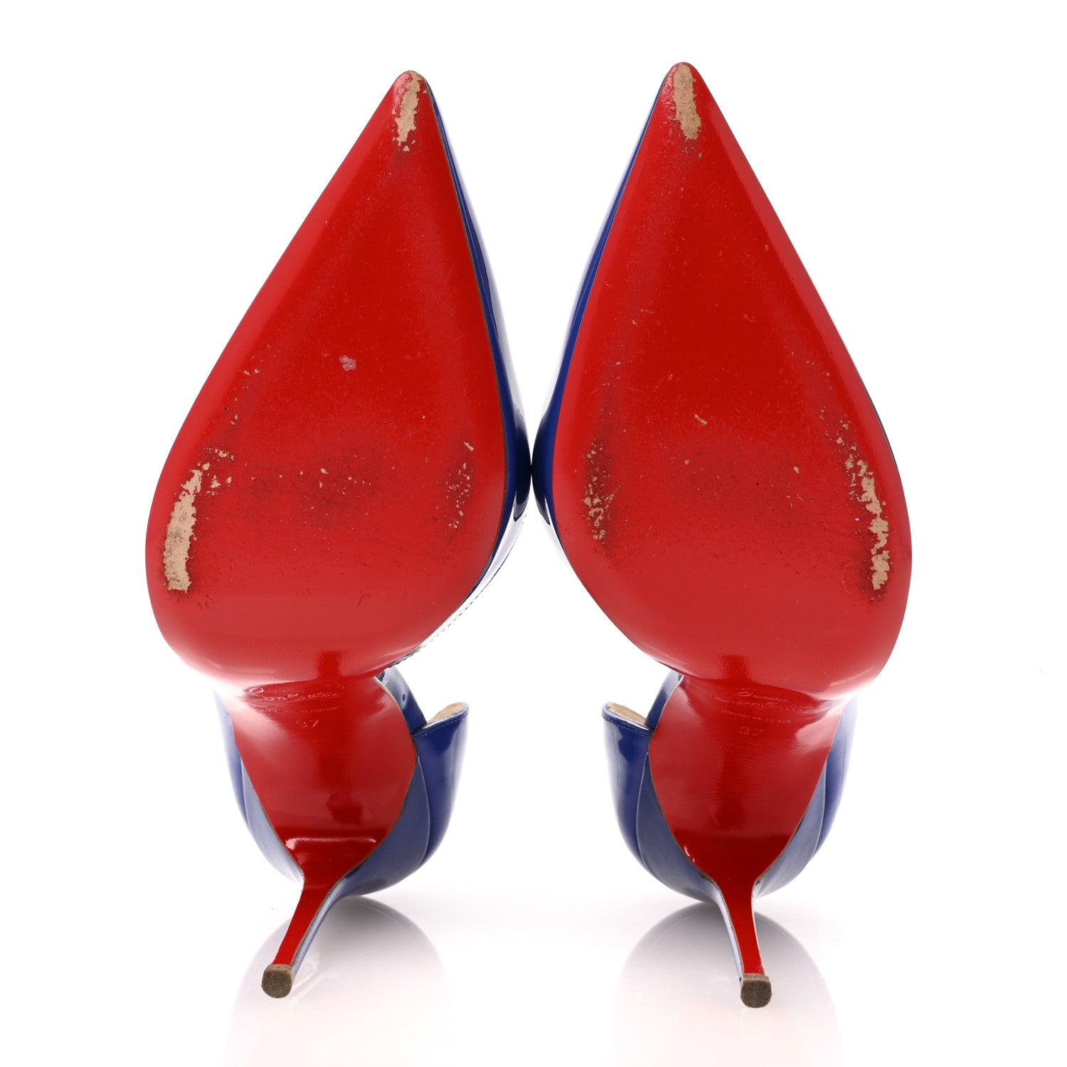 Christian Louboutin Patent Iriza 100 Pumps 37 Pervenche 6 of 9