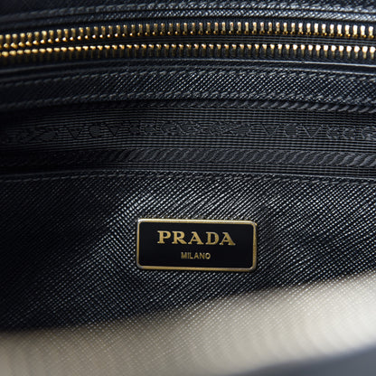 Prada Saffiano Medium Galleria Double Zip Tote Black 8 of 11