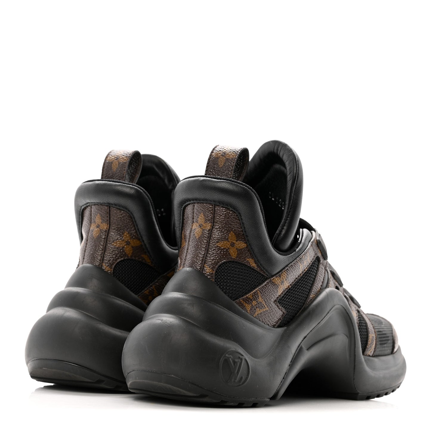 Calfskin Patent Monogram LV Archlight Sneakers 36 Black