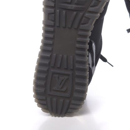 Louis Vuitton Suede Monogram Run Away Sneakers 38 Black 6 of 9