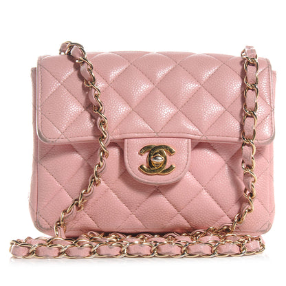 Chanel Caviar Quilted Mini Flap Pink 1 of 13