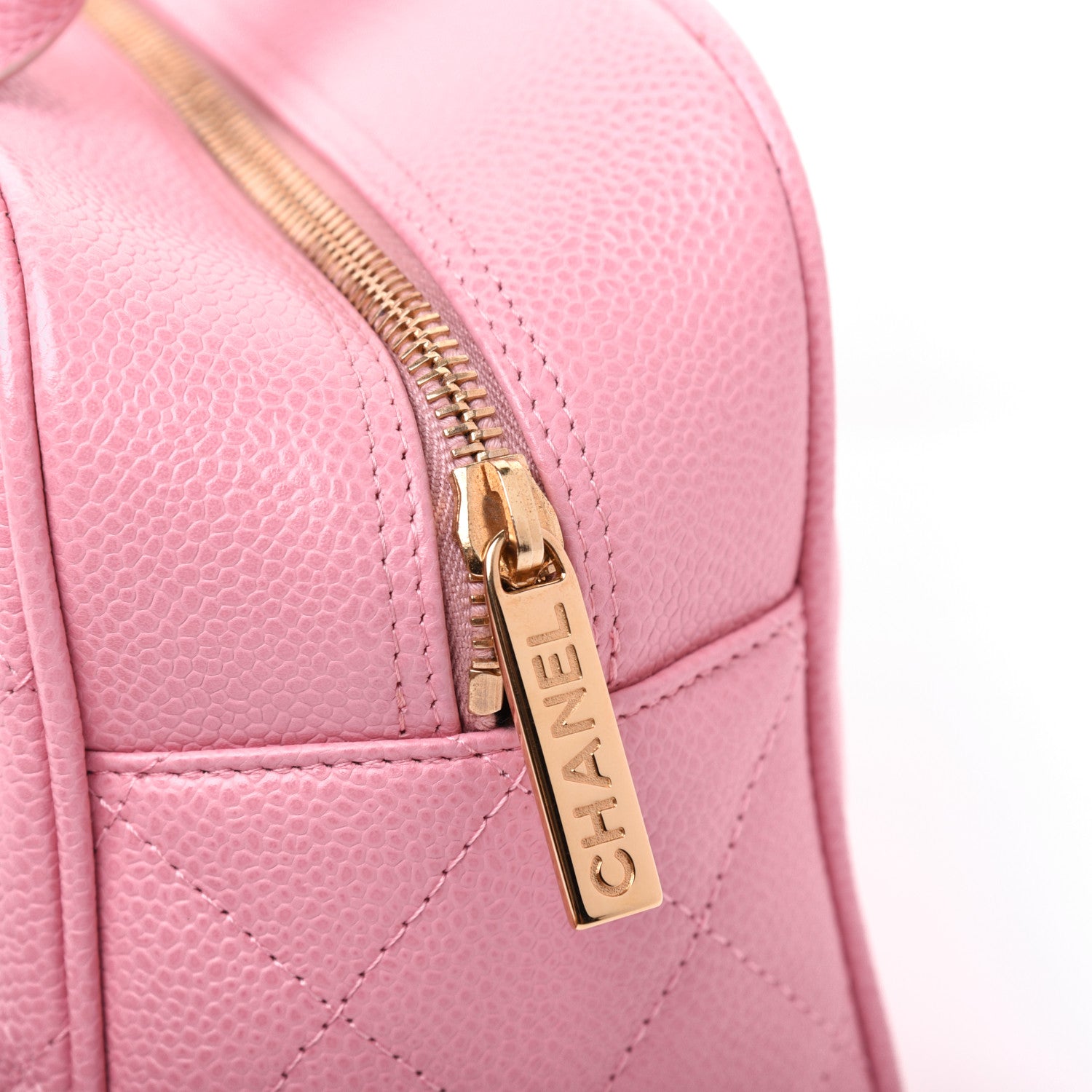 Chanel Caviar Quilted Small Bowler Pink 12 of 22