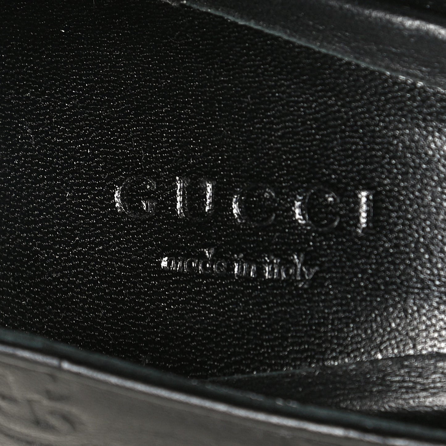 Guccissima GG Peep Toe Heels 36 Black