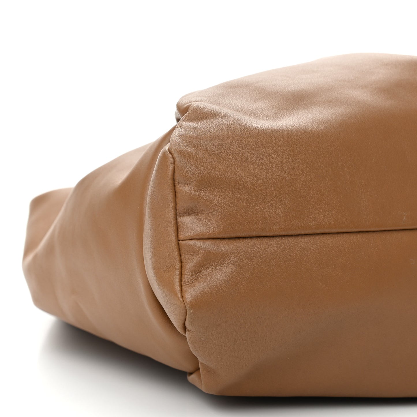 Smooth Butter Calfskin Small The Shoulder Pouch Cammello