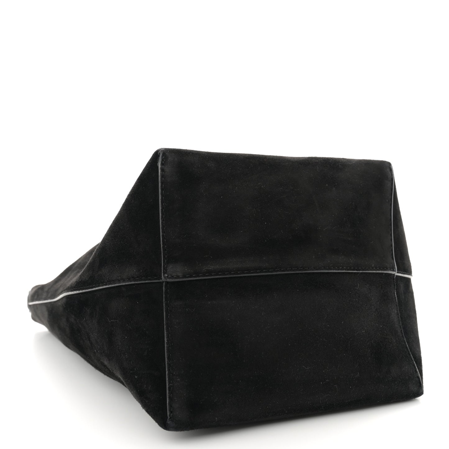 Suede Calfskin Medium N/S Park Tote Black