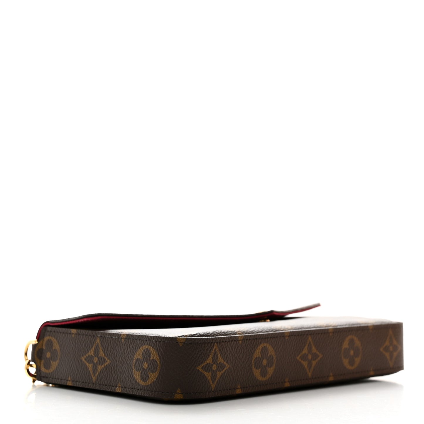 Monogram Pochette Felicie Chain Wallet Fuchsia