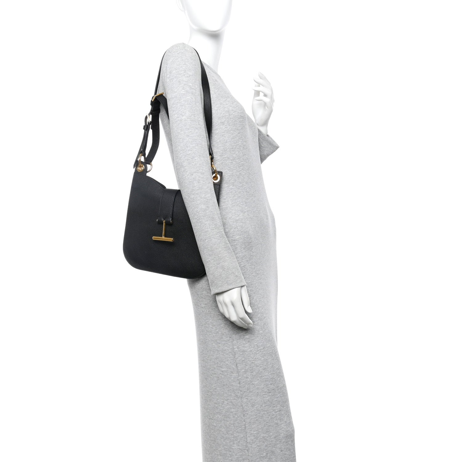Tom Ford Grain Calfskin Small Tara Crossbody Black 2 of 9
