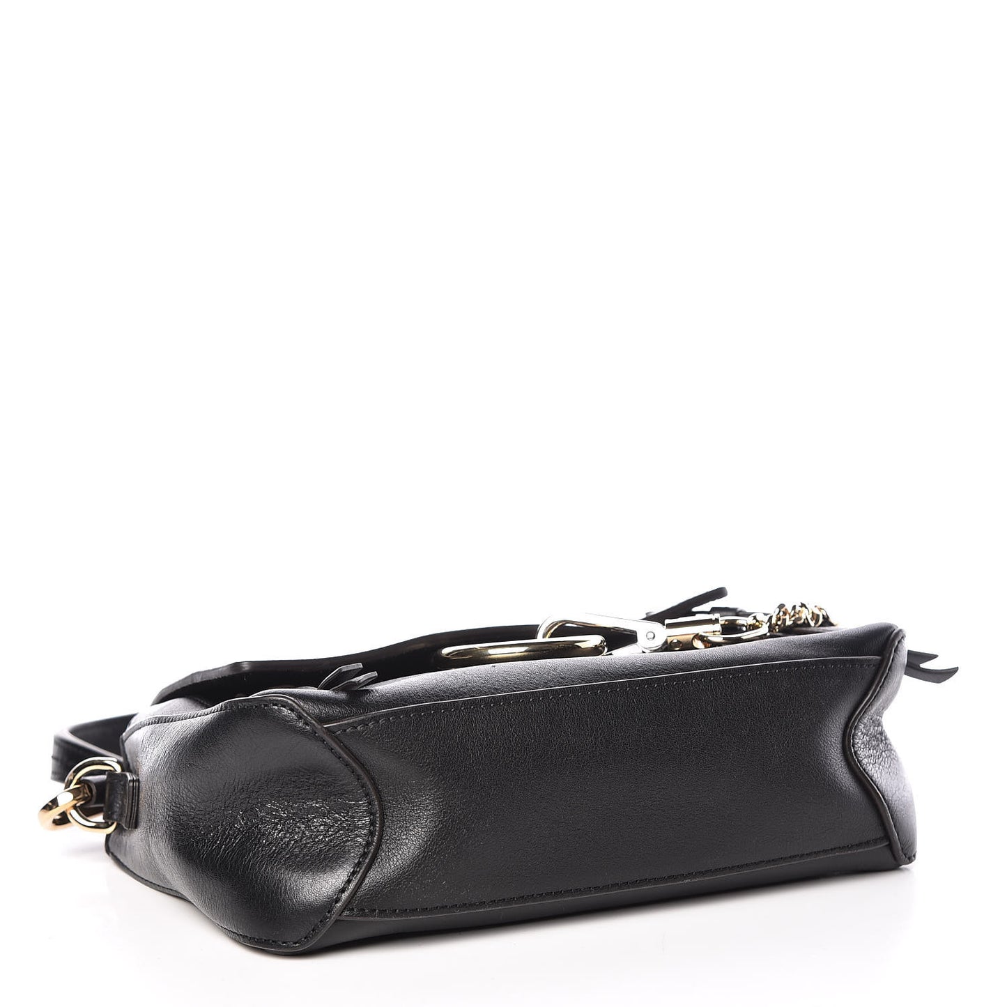 Calfskin Mini Faye Day Shoulder Bag Black