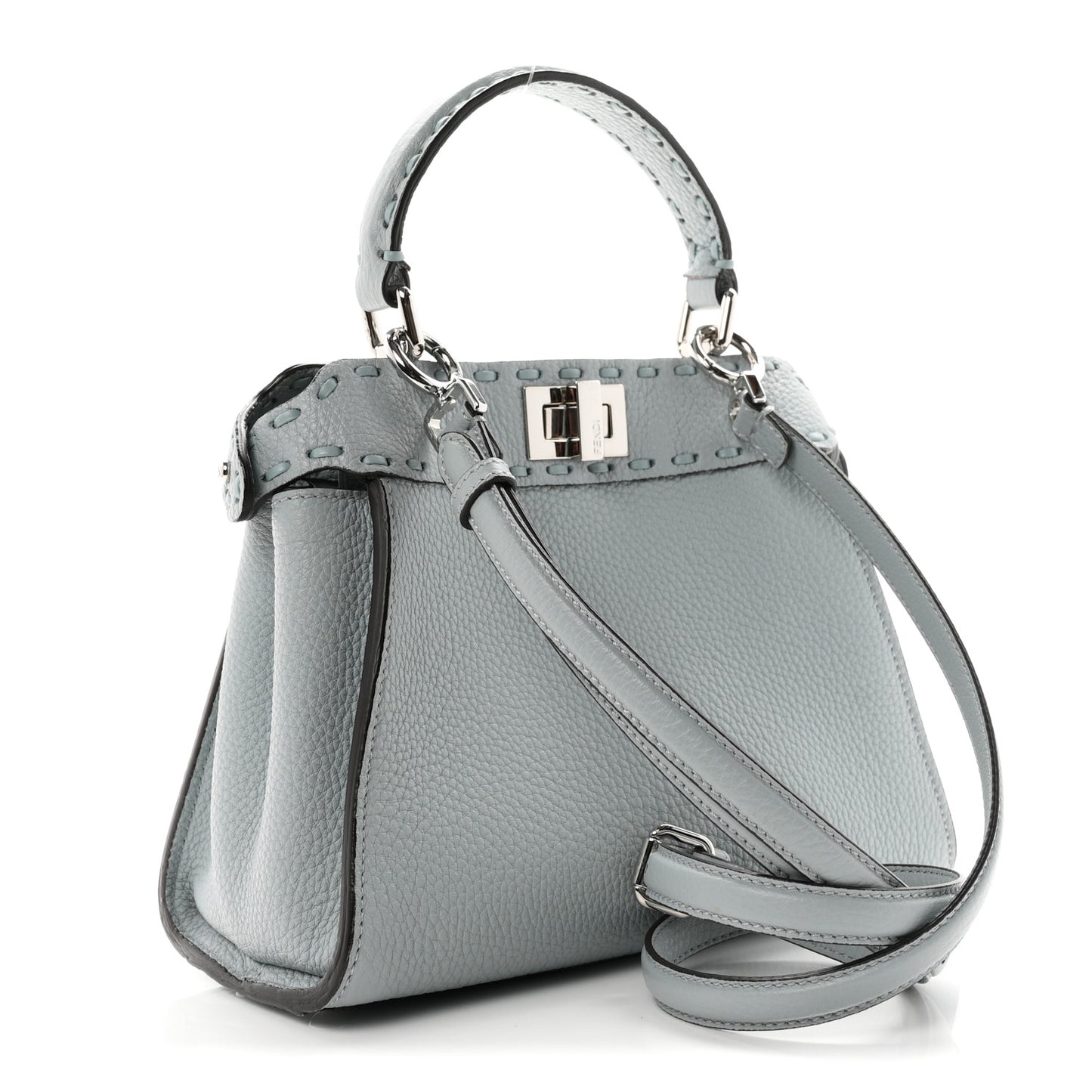 Cuoio Roma Sellerissima Nappa Sintetica Tape Stitch Mini Peekaboo Iconic Satchel Anice
