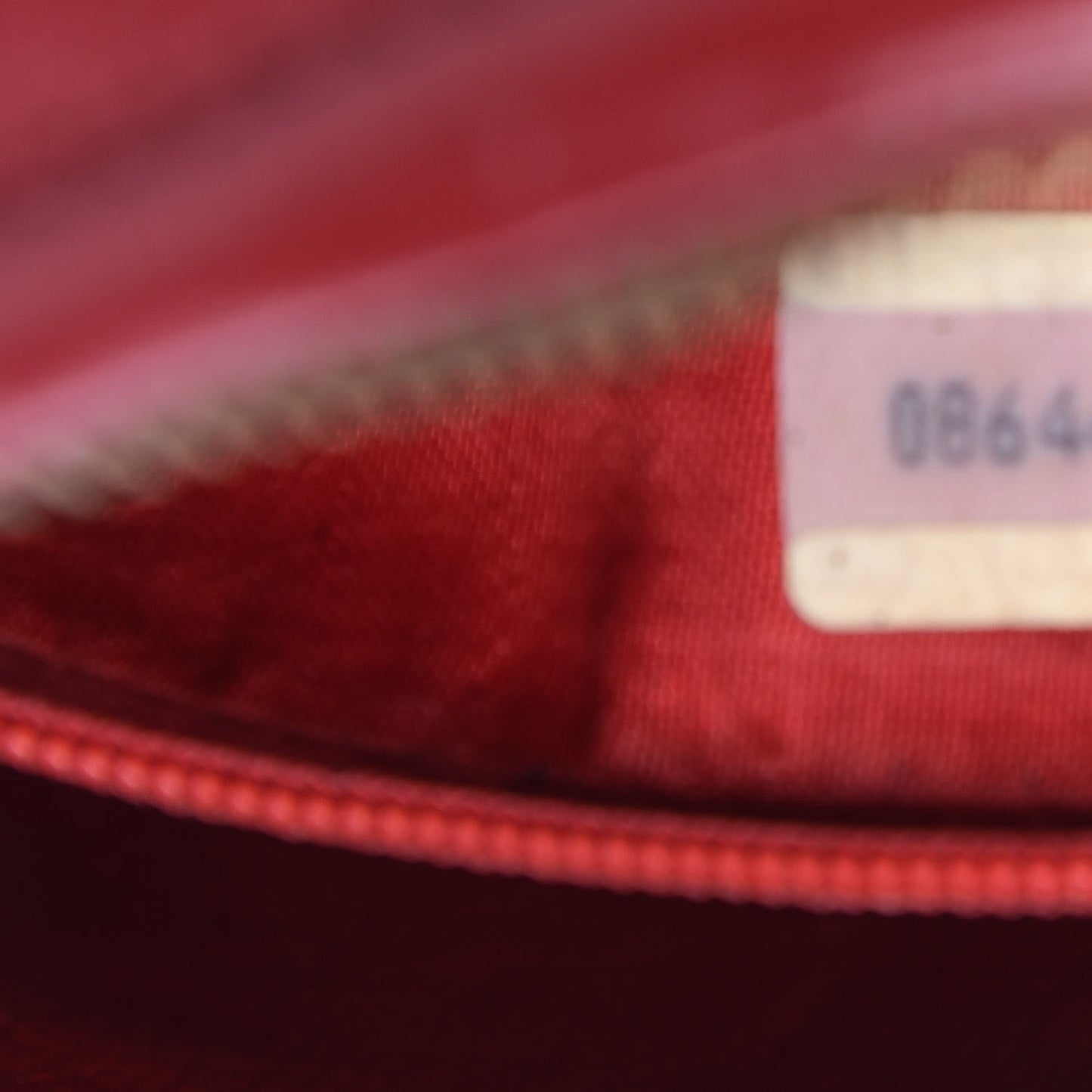 Lambskin Quilted Tassel Camera Case Red