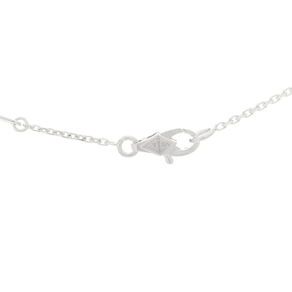 Van Cleef & Arpels 18K White Gold Turquoise Sweet Alhambra Butterfly Pendant Necklace 5 of 8
