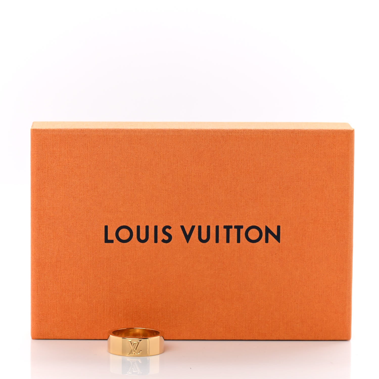 Louis Vuitton Metal LV Instinct Ring L 63 10.25 Gold 5 of 5