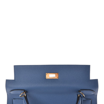 Hermes Epsom Kelly Sellier 28 Bleu Agate 17 of 40