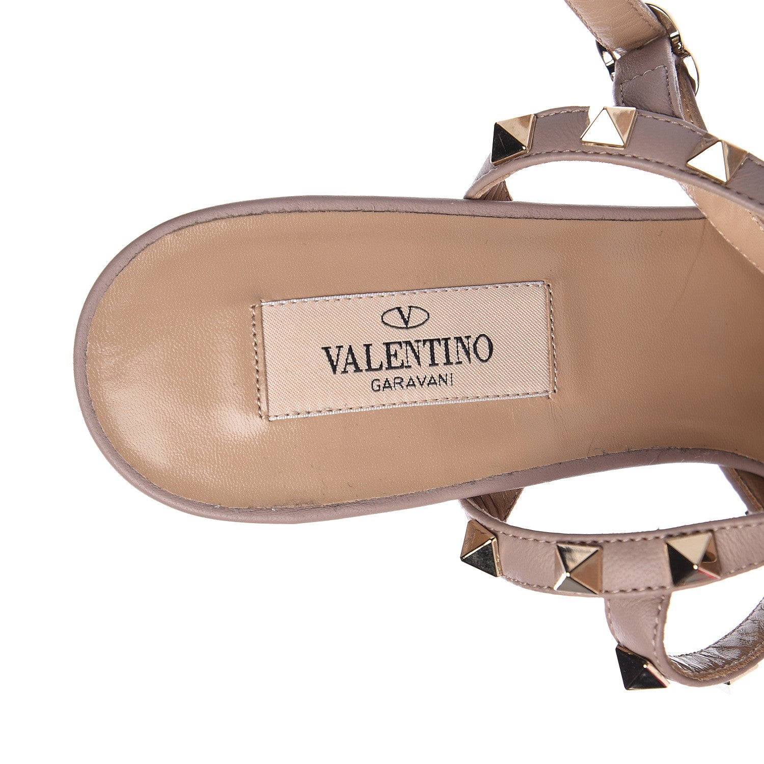 Valentino Garavani Patent Nappa Rockstud Ankle Strap 65mm Pumps 38.5 Peony Poudre 6 of 10