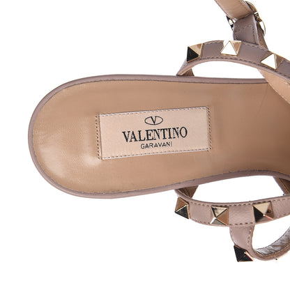 Valentino Garavani Patent Nappa Rockstud Ankle Strap 65mm Pumps 38.5 Peony Poudre 6 of 10